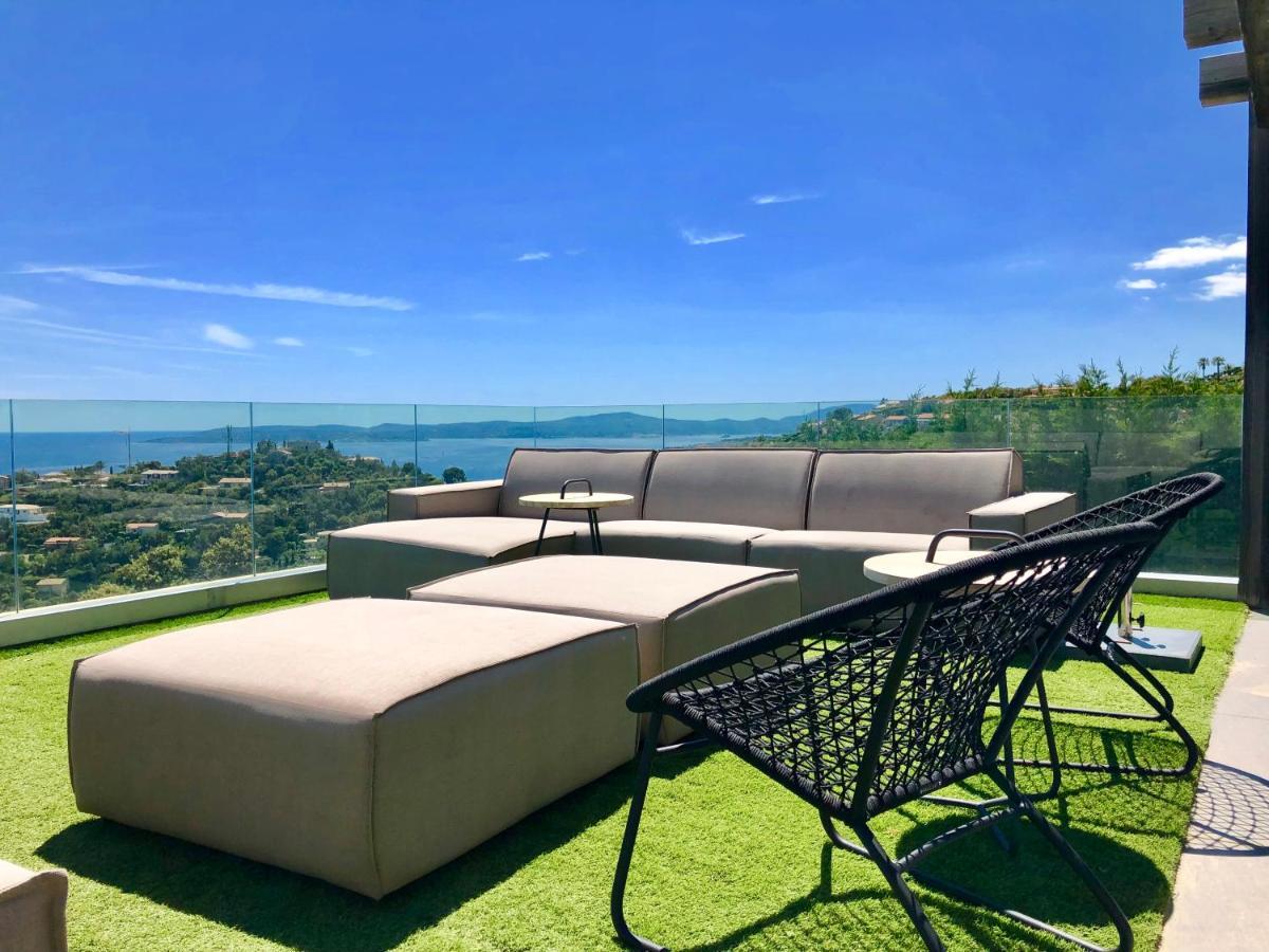 Vue Panoramique Sur La Baie De St Tropez Villa Les Issambres Bagian luar foto