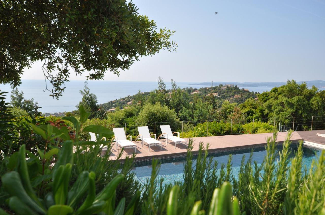 Vue Panoramique Sur La Baie De St Tropez Villa Les Issambres Bagian luar foto